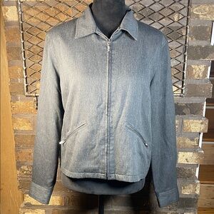 Gap Premium Dark Gray Lightweight Zip-Up Jacket M